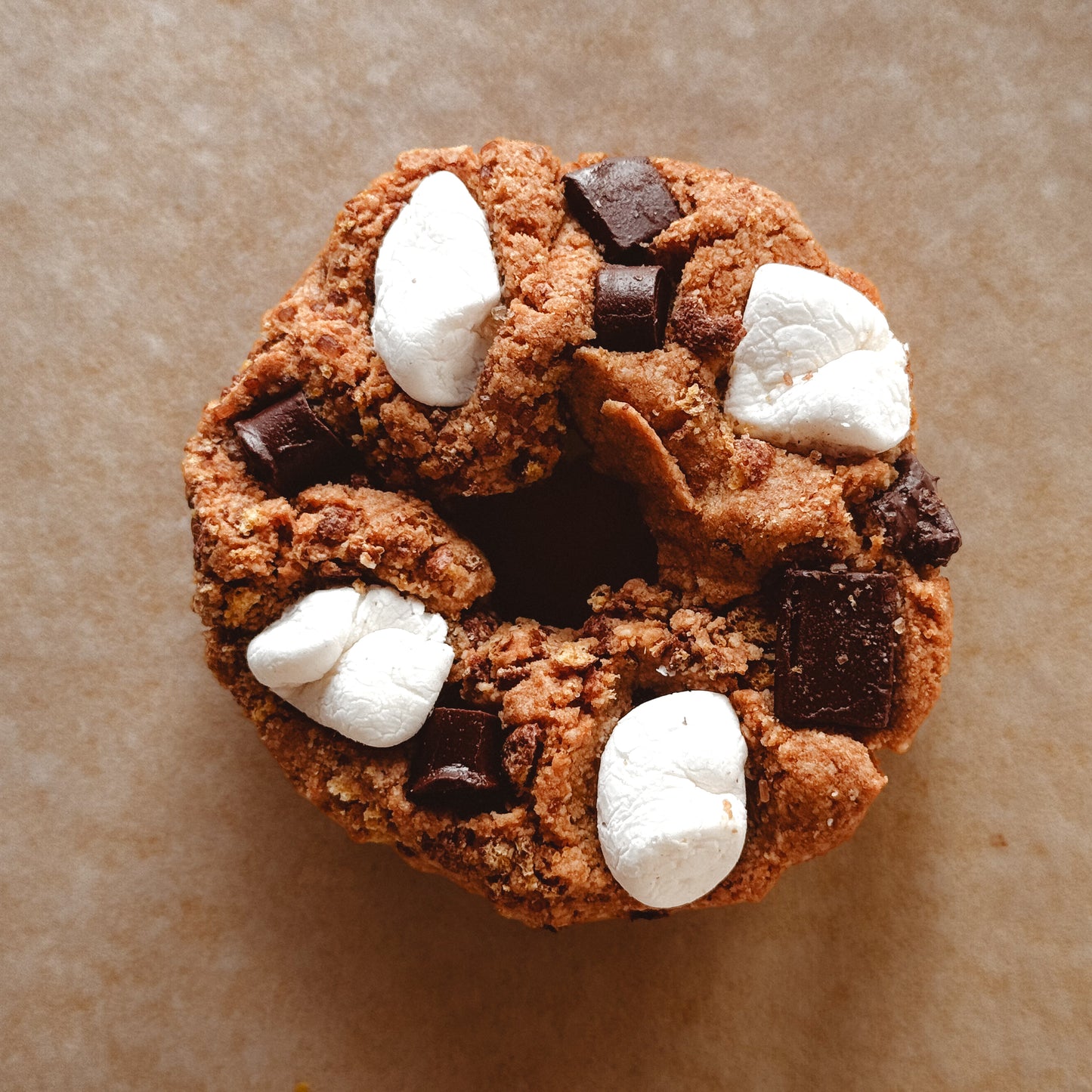 OSmorezyO - Smokey marshmallow chocolate cookie Donut | Plant-Based 6g Protein - OCookieOs®