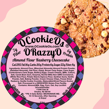 ORazzyO - Raspberry Cheesecake Cookie Donut | Gluten-Free - OCookieOs®