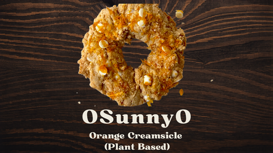 OSunnyO - Bright orange Smooth white chocolate cookie Donut | Plant-Based 6g Protein - OCookieOs®