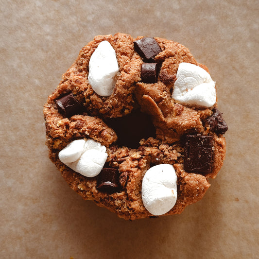 OSmorezyO - Smokey marshmallow chocolate cookie Donut | Plant-Based 6g Protein - OCookieOs®