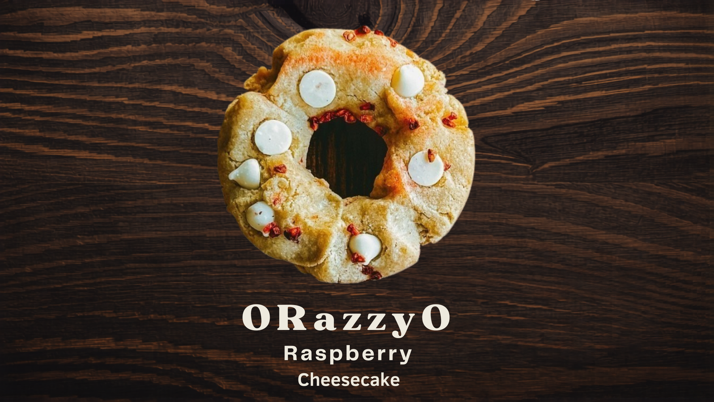 OCookieOs Raspberry Cheesecake gluten-free almond flour cookie-donut Omaha Nebraska Micro Bakery 